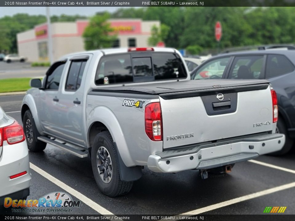 2018 Nissan Frontier Pro-4X Crew Cab 4x4 Brilliant Silver / Graphite Photo #7