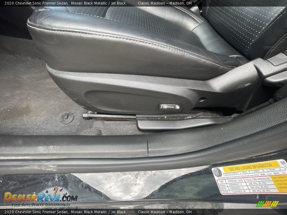 2020 Chevrolet Sonic Premier Sedan Mosaic Black Metallic / Jet Black Photo #7