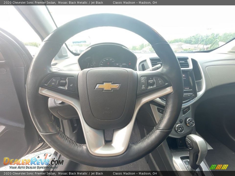 2020 Chevrolet Sonic Premier Sedan Mosaic Black Metallic / Jet Black Photo #9