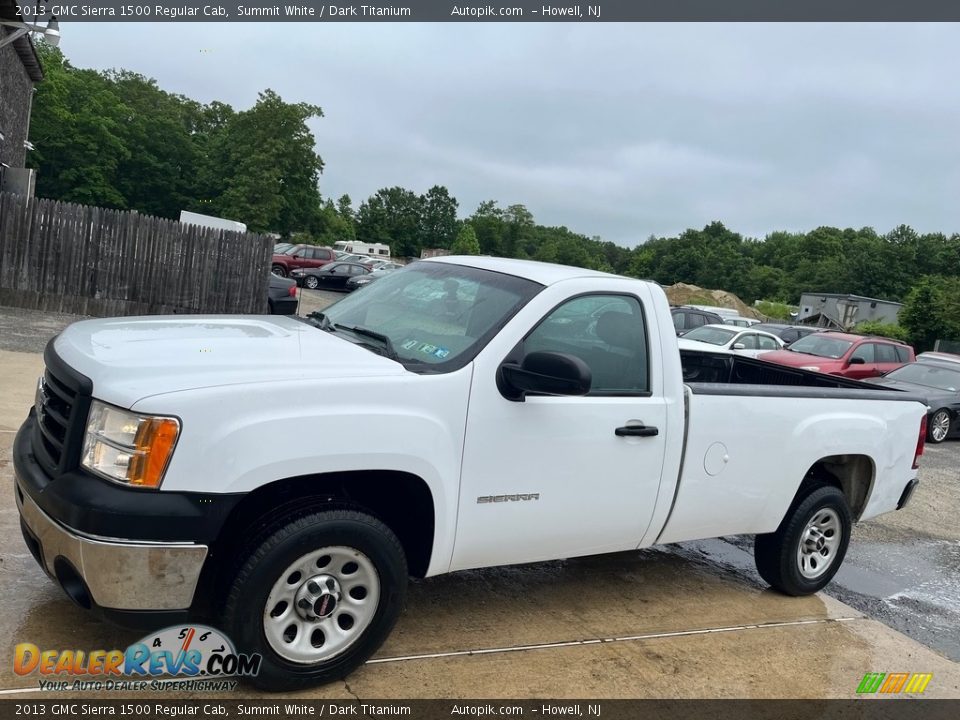 2013 GMC Sierra 1500 Regular Cab Summit White / Dark Titanium Photo #4