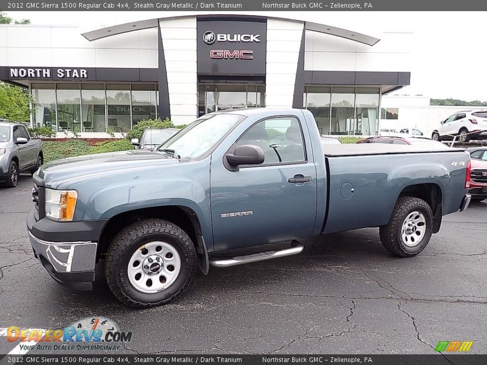 2012 GMC Sierra 1500 Regular Cab 4x4 Stealth Gray Metallic / Dark Titanium Photo #1