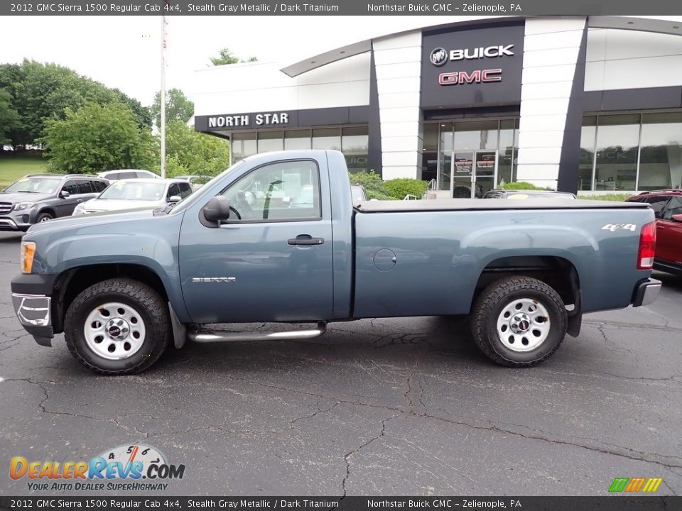 2012 GMC Sierra 1500 Regular Cab 4x4 Stealth Gray Metallic / Dark Titanium Photo #2