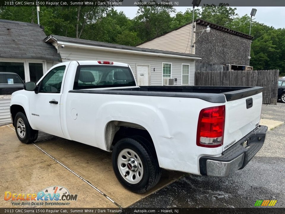 2013 GMC Sierra 1500 Regular Cab Summit White / Dark Titanium Photo #6