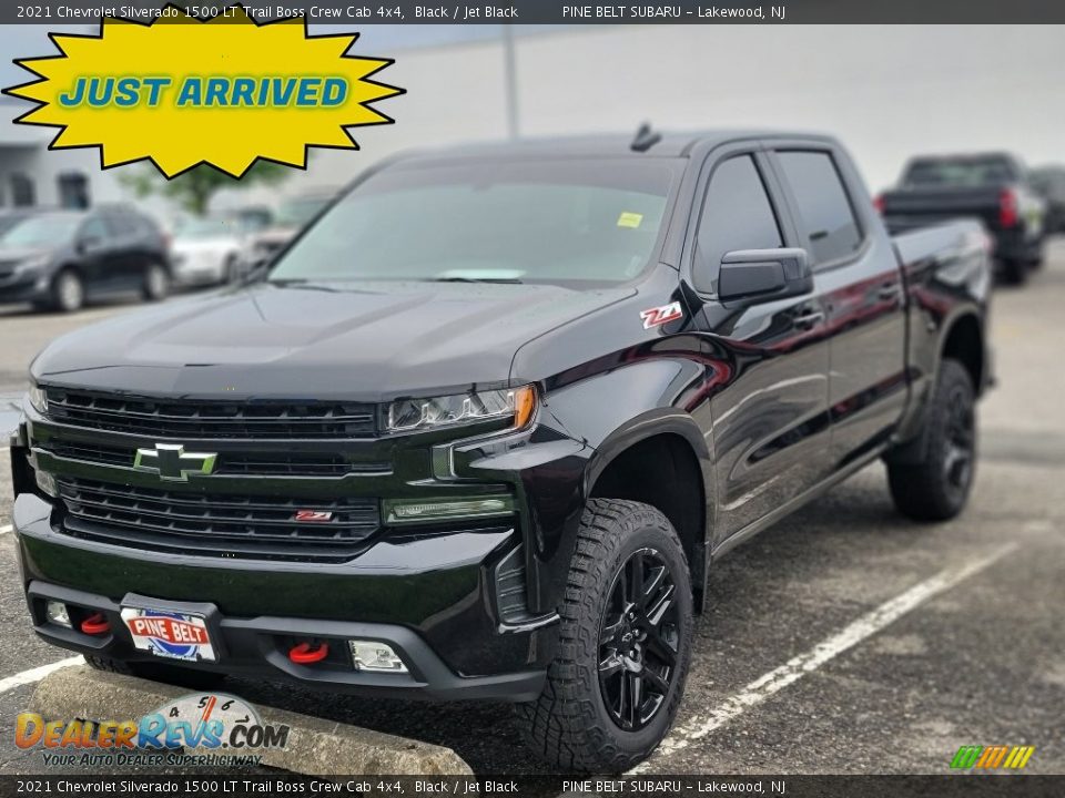 2021 Chevrolet Silverado 1500 LT Trail Boss Crew Cab 4x4 Black / Jet Black Photo #1