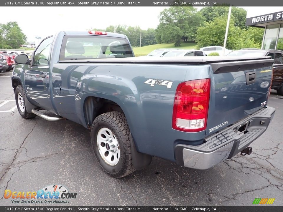 2012 GMC Sierra 1500 Regular Cab 4x4 Stealth Gray Metallic / Dark Titanium Photo #3