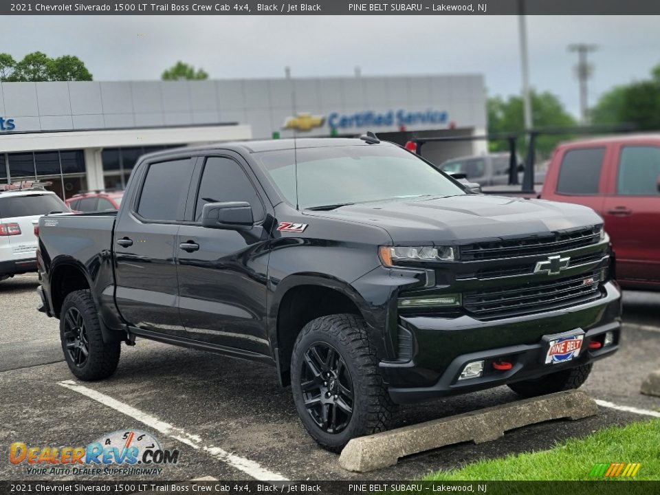 2021 Chevrolet Silverado 1500 LT Trail Boss Crew Cab 4x4 Black / Jet Black Photo #3