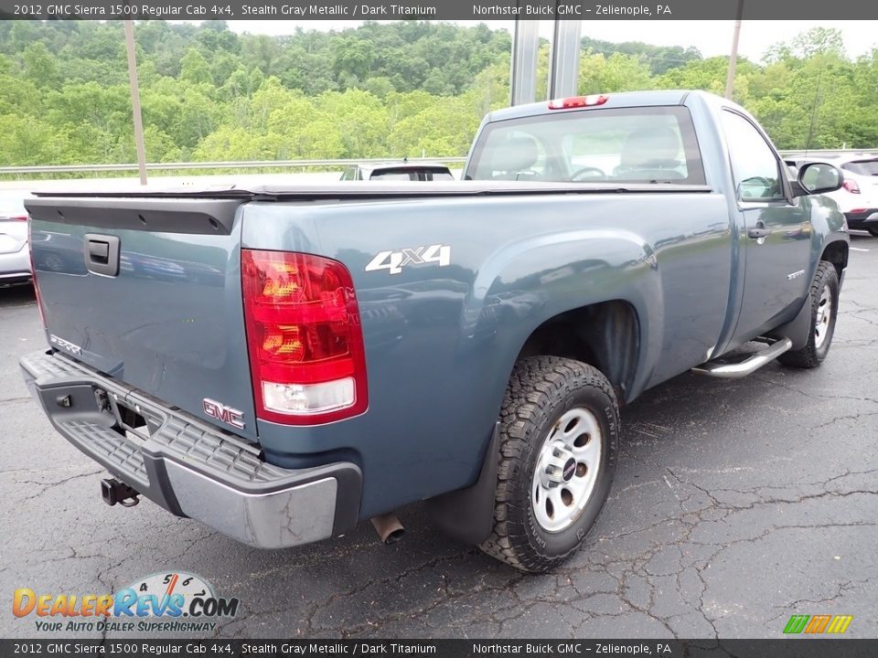 2012 GMC Sierra 1500 Regular Cab 4x4 Stealth Gray Metallic / Dark Titanium Photo #7