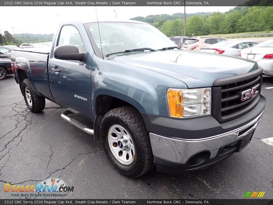 2012 GMC Sierra 1500 Regular Cab 4x4 Stealth Gray Metallic / Dark Titanium Photo #9