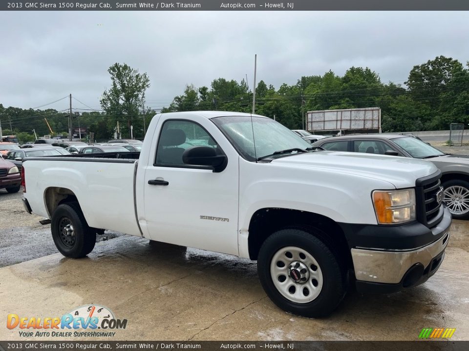 2013 GMC Sierra 1500 Regular Cab Summit White / Dark Titanium Photo #12