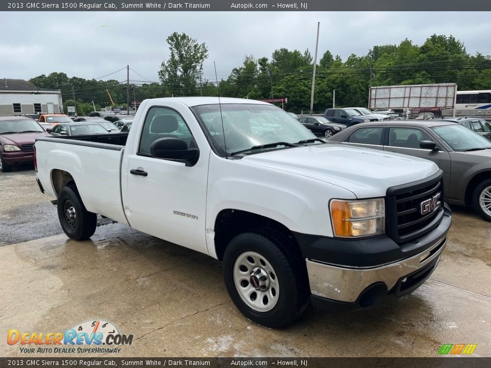 2013 GMC Sierra 1500 Regular Cab Summit White / Dark Titanium Photo #13