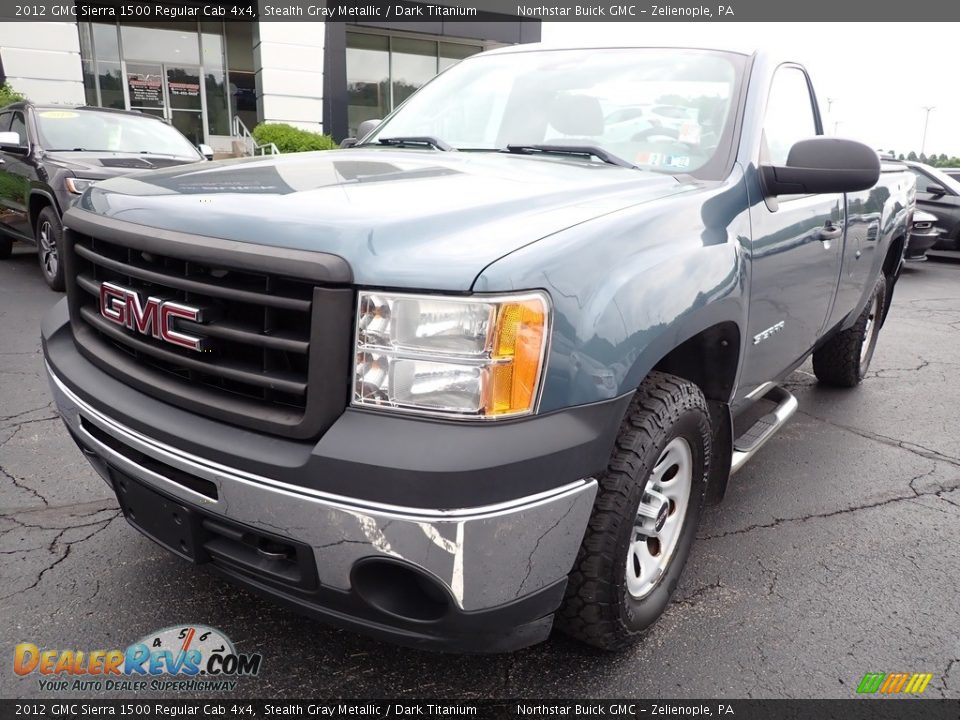 2012 GMC Sierra 1500 Regular Cab 4x4 Stealth Gray Metallic / Dark Titanium Photo #12