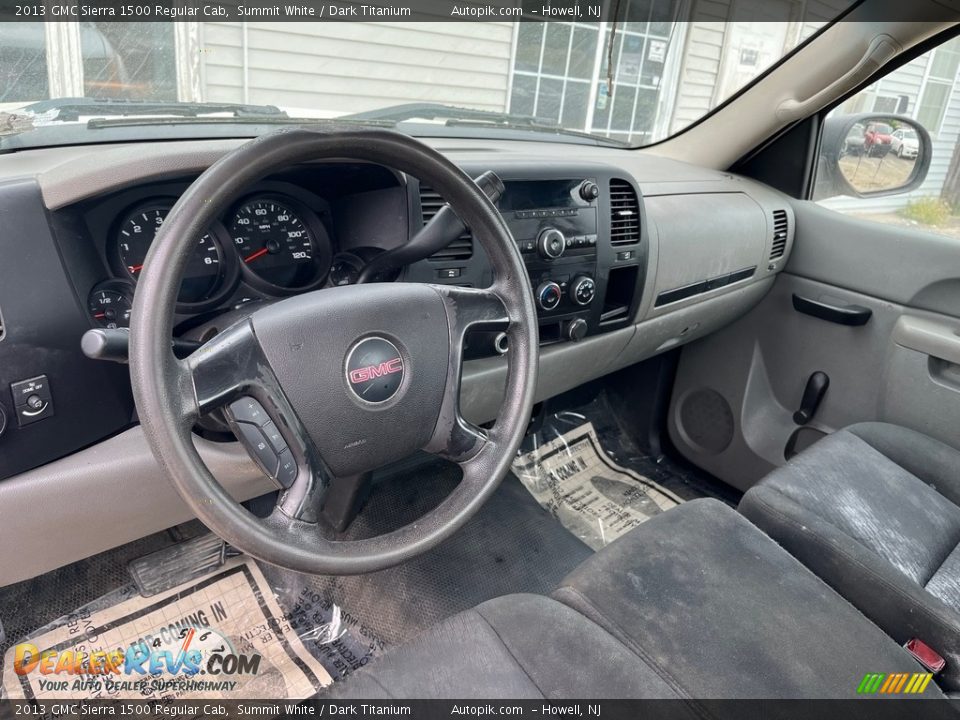 2013 GMC Sierra 1500 Regular Cab Summit White / Dark Titanium Photo #17