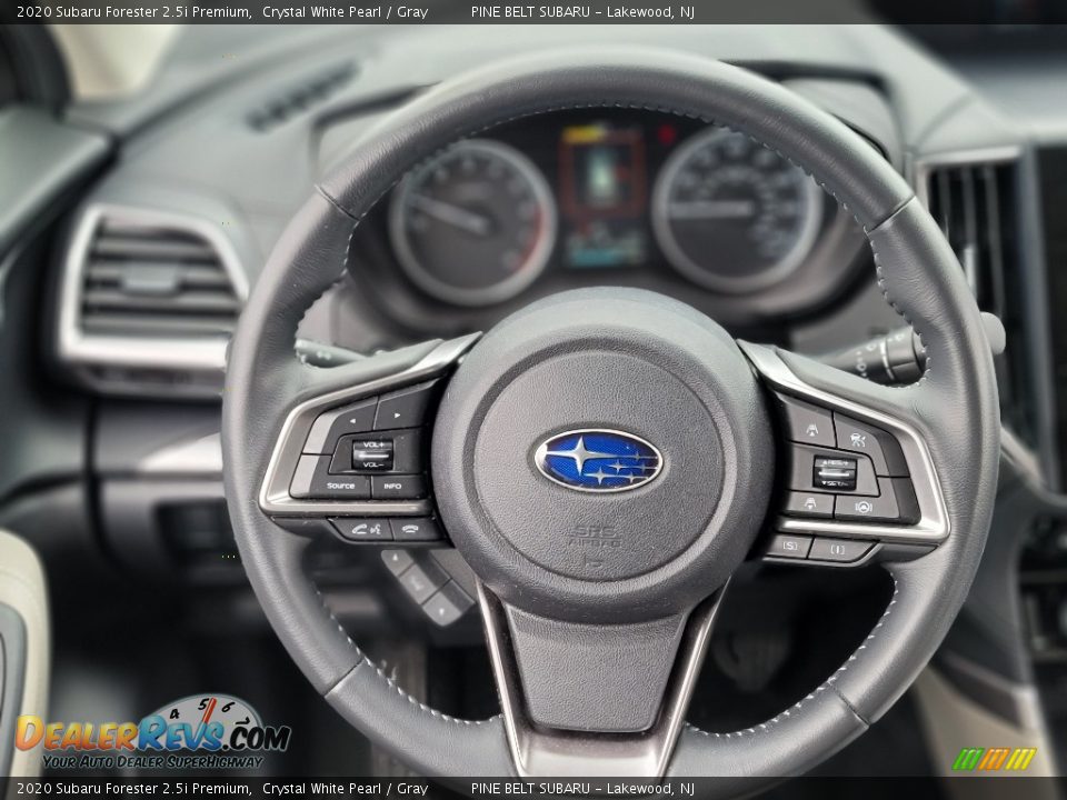 2020 Subaru Forester 2.5i Premium Crystal White Pearl / Gray Photo #12