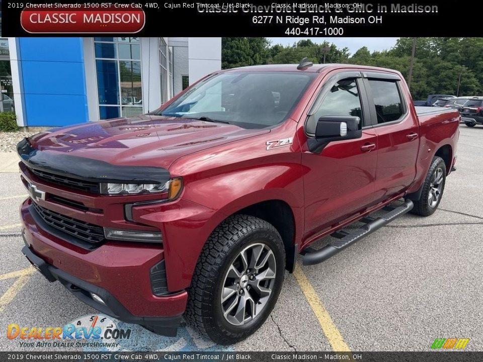 2019 Chevrolet Silverado 1500 RST Crew Cab 4WD Cajun Red Tintcoat / Jet Black Photo #1