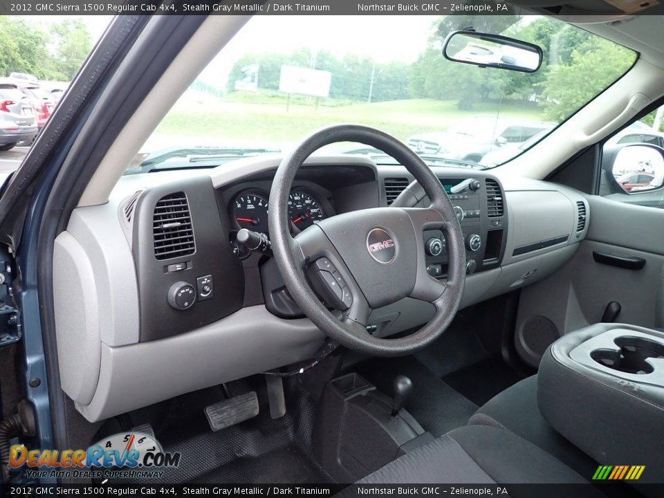 2012 GMC Sierra 1500 Regular Cab 4x4 Stealth Gray Metallic / Dark Titanium Photo #29