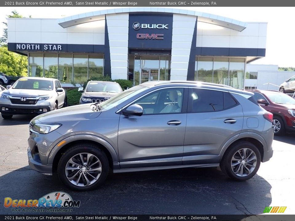 2021 Buick Encore GX Preferred AWD Satin Steel Metallic / Whisper Beige Photo #1