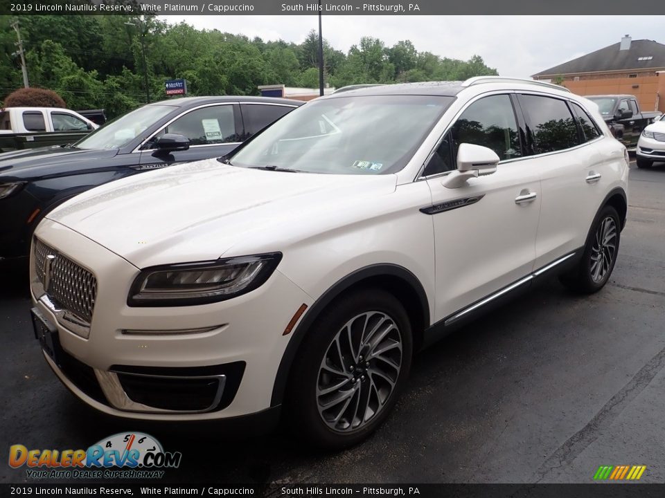 2019 Lincoln Nautilus Reserve White Platinum / Cappuccino Photo #1