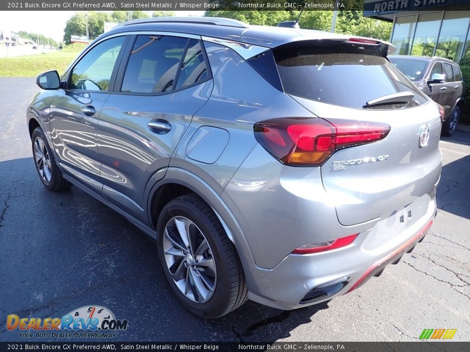 2021 Buick Encore GX Preferred AWD Satin Steel Metallic / Whisper Beige Photo #3