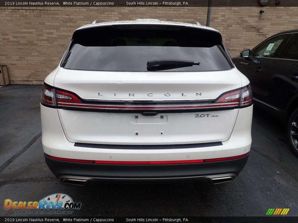 2019 Lincoln Nautilus Reserve White Platinum / Cappuccino Photo #3