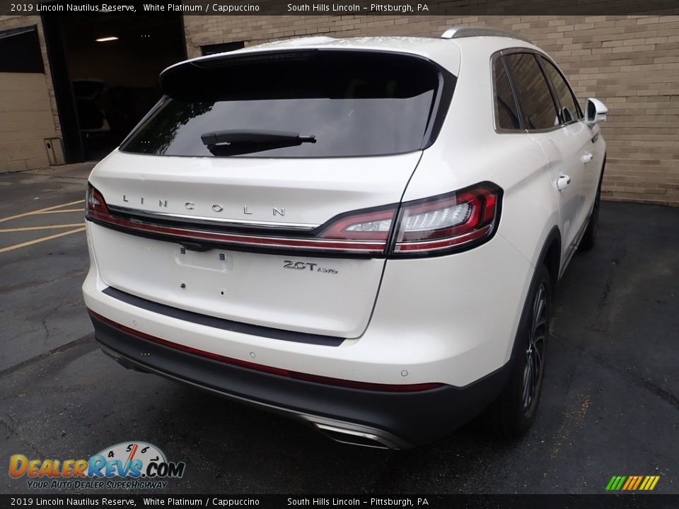 2019 Lincoln Nautilus Reserve White Platinum / Cappuccino Photo #4