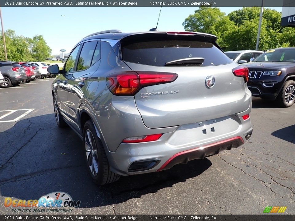 2021 Buick Encore GX Preferred AWD Satin Steel Metallic / Whisper Beige Photo #4