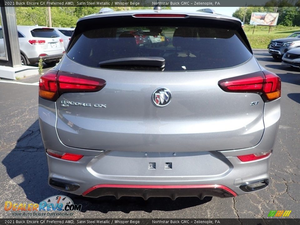 2021 Buick Encore GX Preferred AWD Satin Steel Metallic / Whisper Beige Photo #5