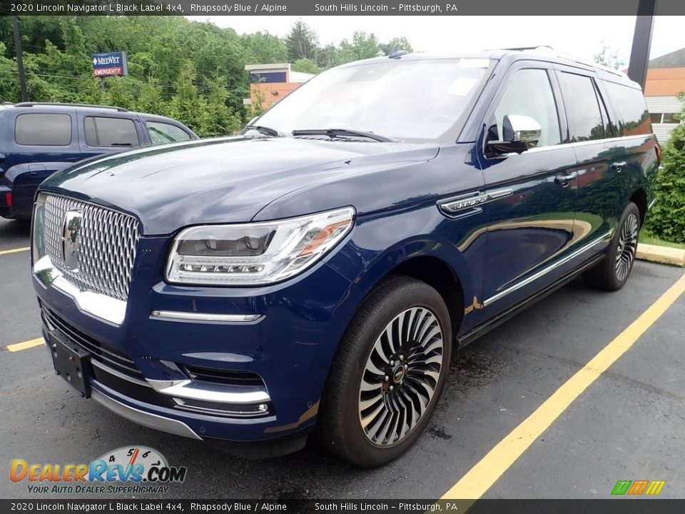 Front 3/4 View of 2020 Lincoln Navigator L Black Label 4x4 Photo #1