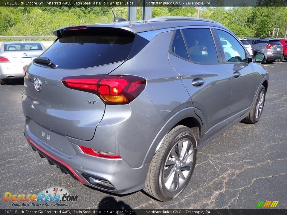 2021 Buick Encore GX Preferred AWD Satin Steel Metallic / Whisper Beige Photo #6