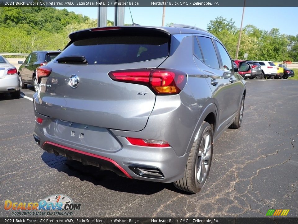 2021 Buick Encore GX Preferred AWD Satin Steel Metallic / Whisper Beige Photo #7