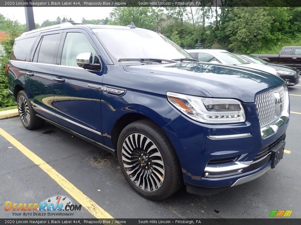 Rhapsody Blue 2020 Lincoln Navigator L Black Label 4x4 Photo #4