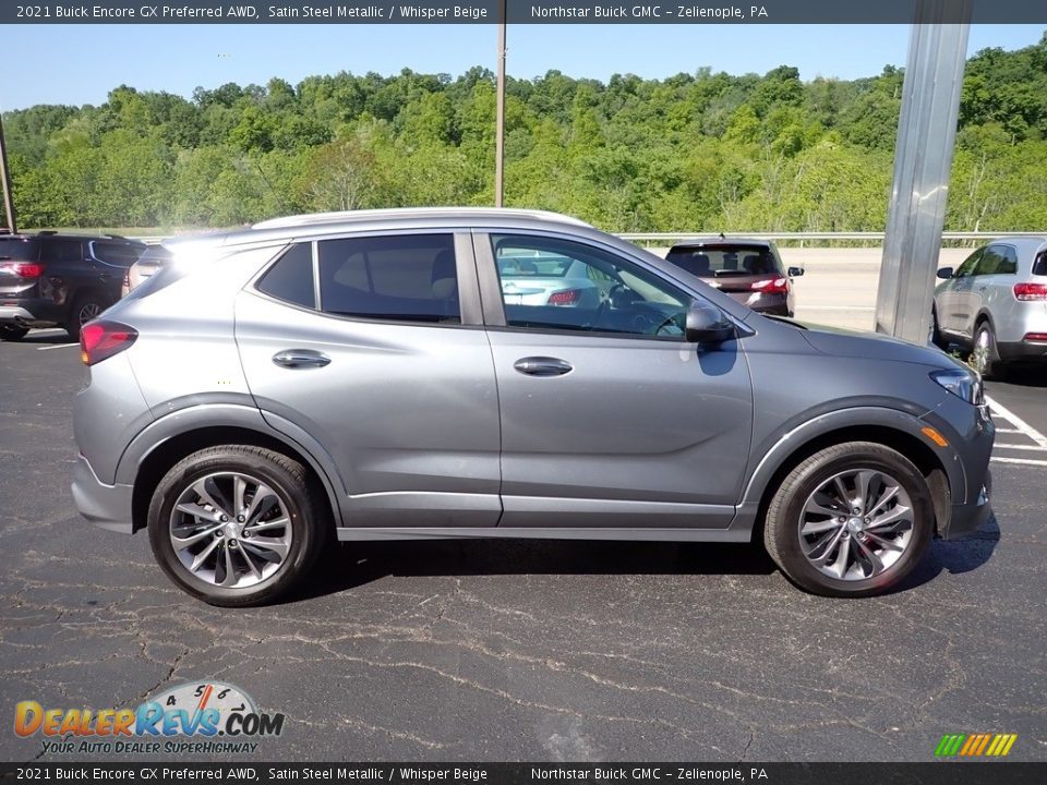 2021 Buick Encore GX Preferred AWD Satin Steel Metallic / Whisper Beige Photo #8