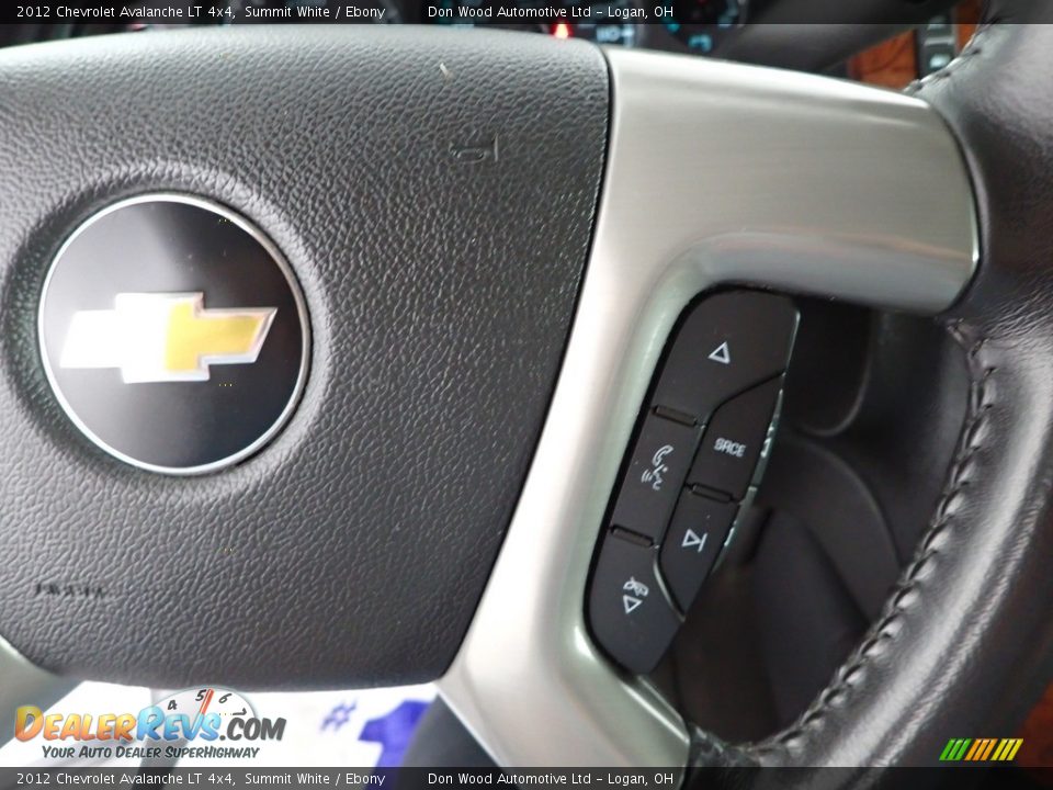 2012 Chevrolet Avalanche LT 4x4 Summit White / Ebony Photo #17