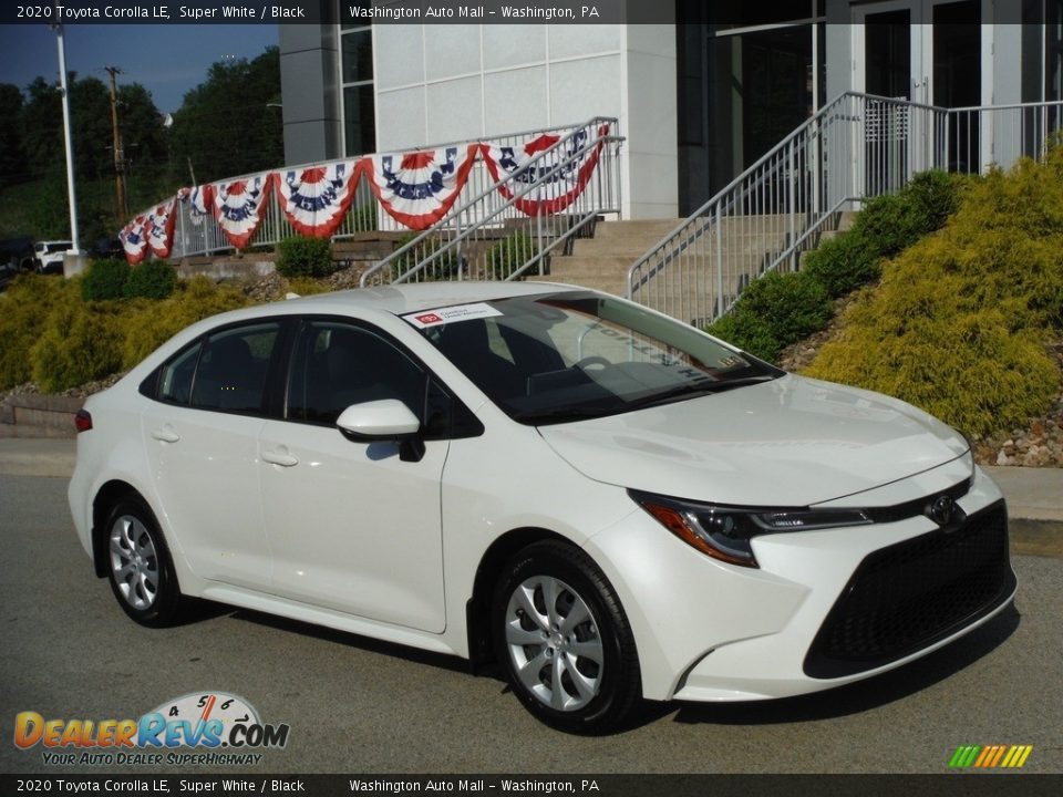 2020 Toyota Corolla LE Super White / Black Photo #1