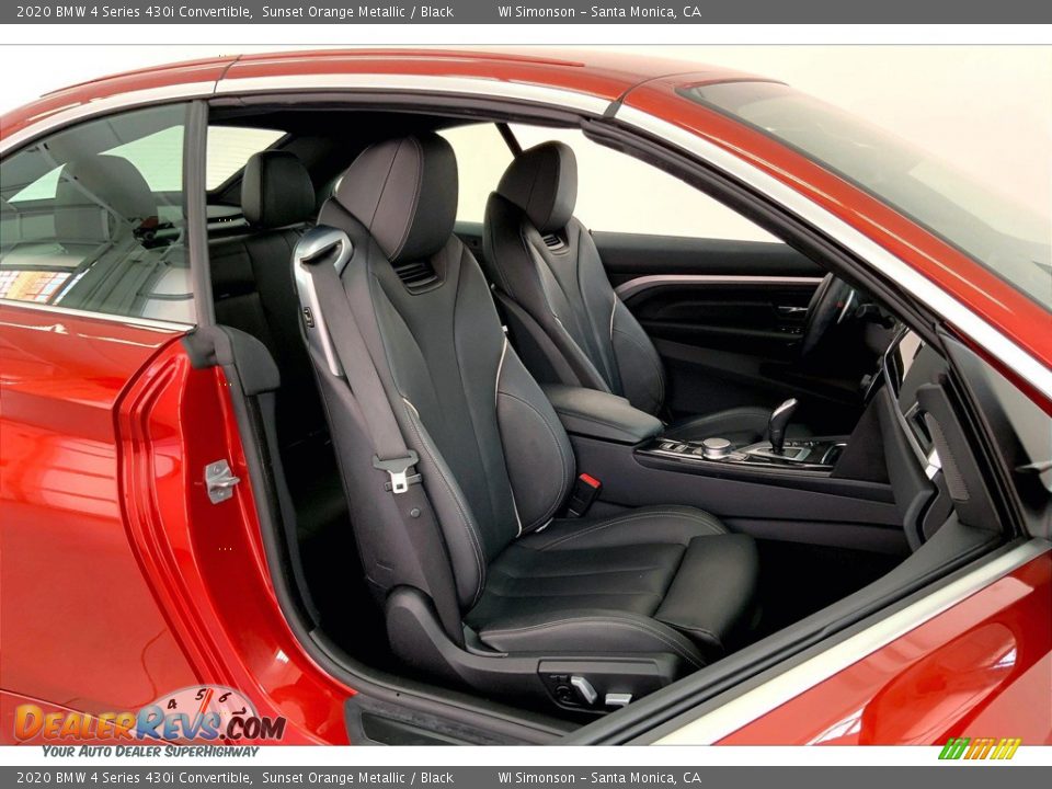 Black Interior - 2020 BMW 4 Series 430i Convertible Photo #6