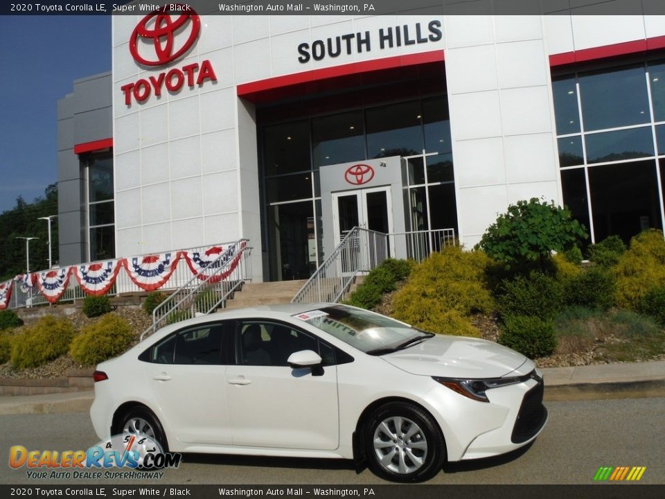 2020 Toyota Corolla LE Super White / Black Photo #2