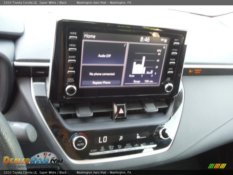 2020 Toyota Corolla LE Super White / Black Photo #3
