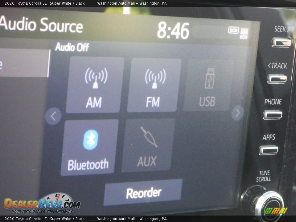 2020 Toyota Corolla LE Super White / Black Photo #4