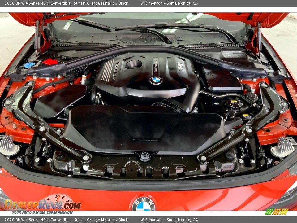 2020 BMW 4 Series 430i Convertible 2.0 Liter DI TwinPower Turbocharged DOHC 16-Valve VVT 4 Cylinder Engine Photo #9