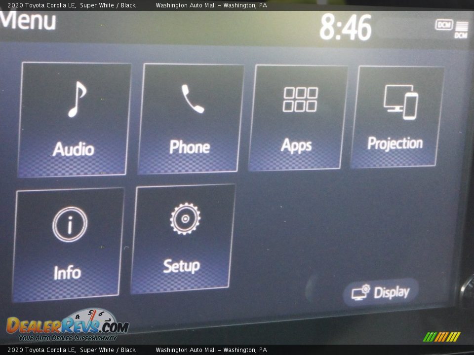 2020 Toyota Corolla LE Super White / Black Photo #5