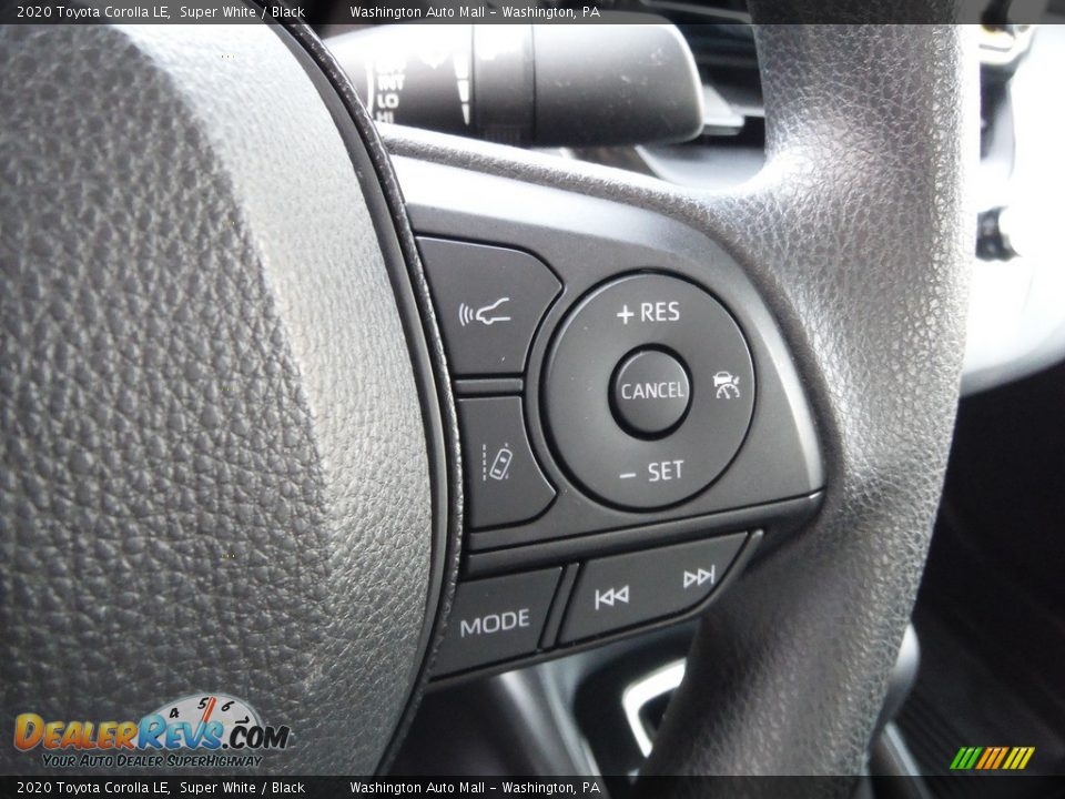 2020 Toyota Corolla LE Super White / Black Photo #9