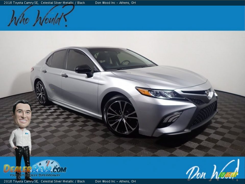 2018 Toyota Camry SE Celestial Silver Metallic / Black Photo #1