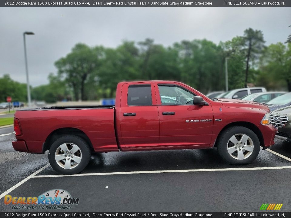 2012 Dodge Ram 1500 Express Quad Cab 4x4 Deep Cherry Red Crystal Pearl / Dark Slate Gray/Medium Graystone Photo #3