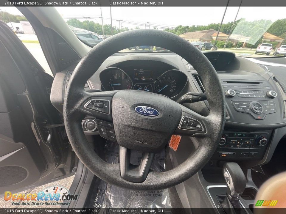 2018 Ford Escape SE Shadow Black / Charcoal Black Photo #9