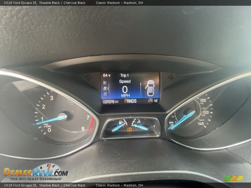 2018 Ford Escape SE Shadow Black / Charcoal Black Photo #10