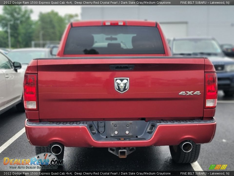 2012 Dodge Ram 1500 Express Quad Cab 4x4 Deep Cherry Red Crystal Pearl / Dark Slate Gray/Medium Graystone Photo #7