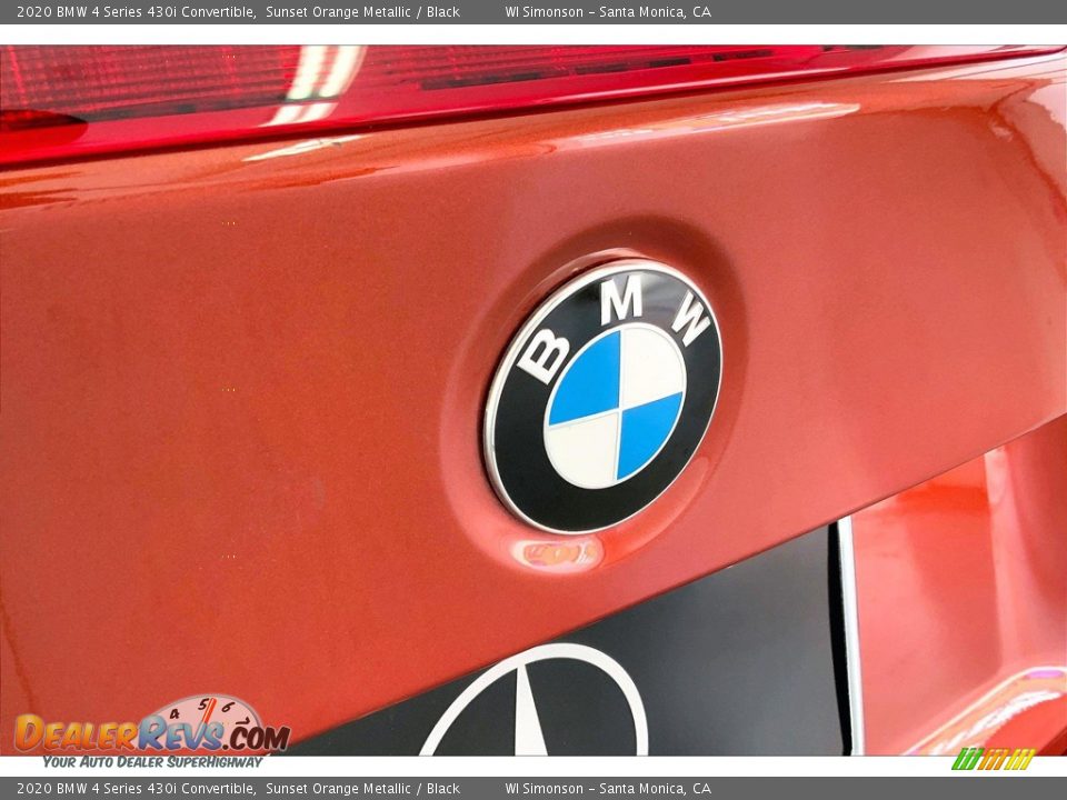 2020 BMW 4 Series 430i Convertible Sunset Orange Metallic / Black Photo #31