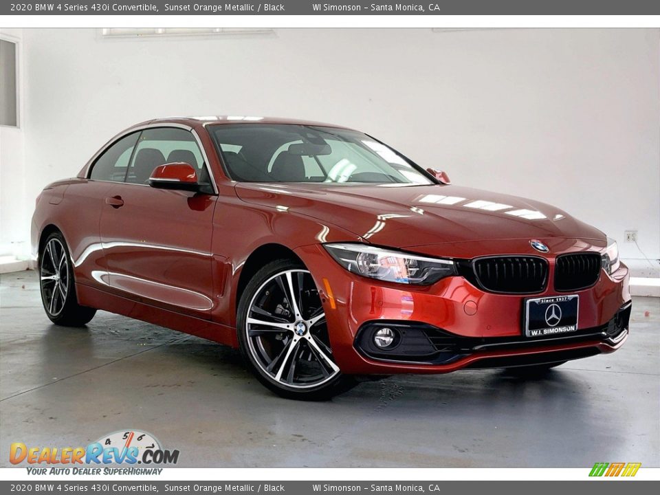 Sunset Orange Metallic 2020 BMW 4 Series 430i Convertible Photo #34