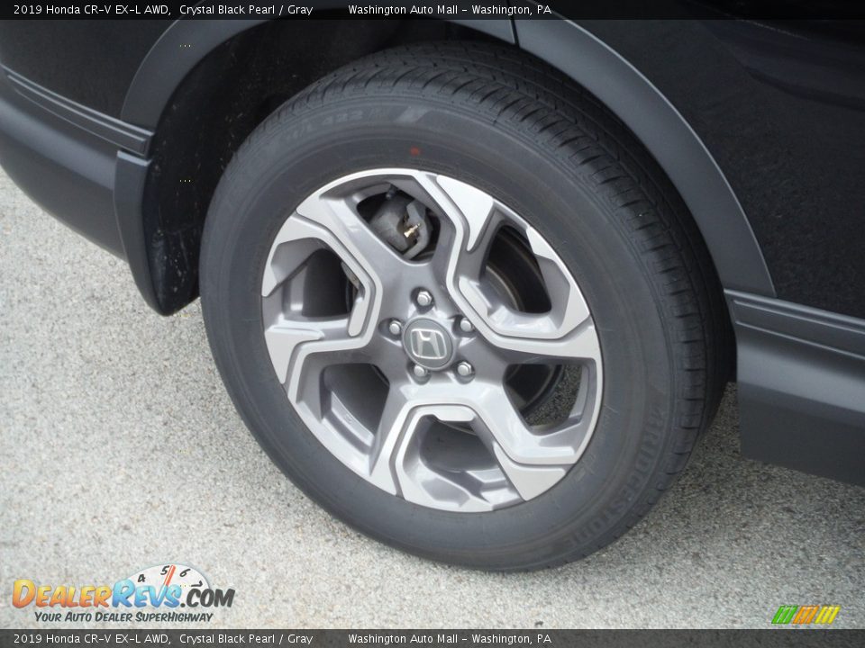 2019 Honda CR-V EX-L AWD Crystal Black Pearl / Gray Photo #4