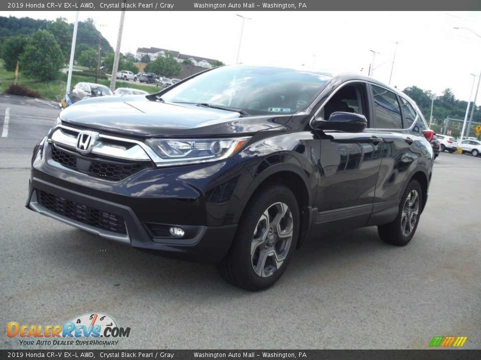 2019 Honda CR-V EX-L AWD Crystal Black Pearl / Gray Photo #6
