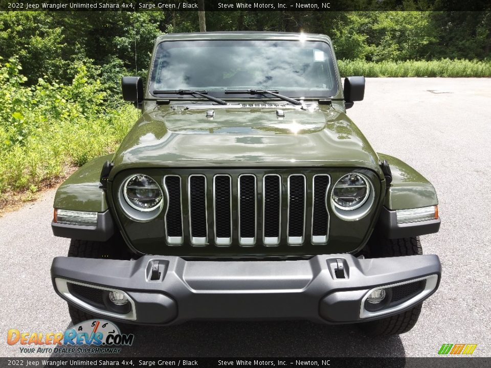 2022 Jeep Wrangler Unlimited Sahara 4x4 Sarge Green / Black Photo #3